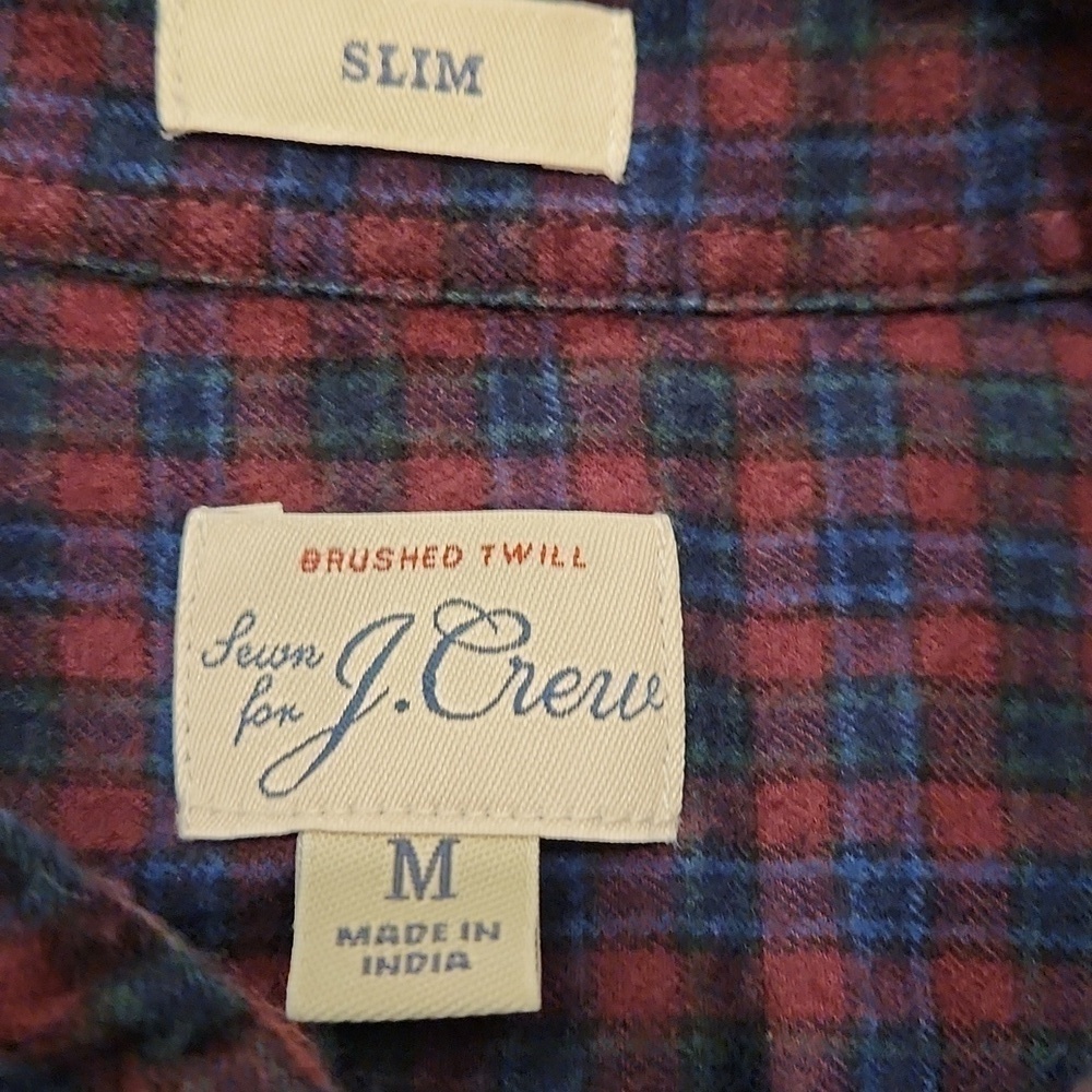 J Crew Flanel Button Up Shirt - Picture 2 of 4